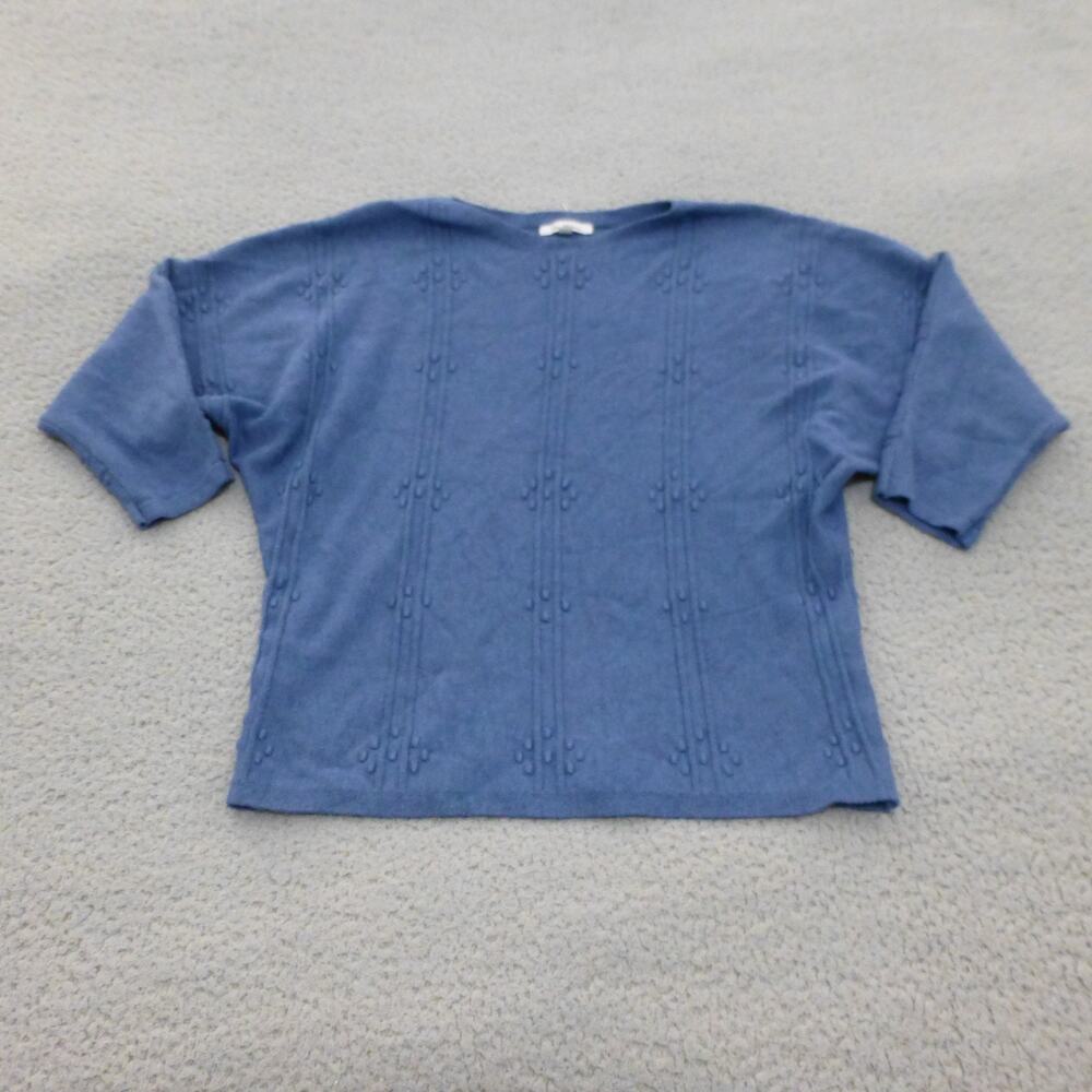 Vila Milano Sweater Womens Medium Blue Dolman Sleeve Knit